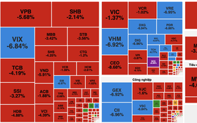 VN-Index trải qua “thứ Sáu đen tối” khi lao dốc hơn 52 điểm