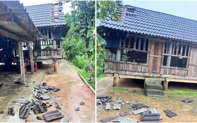 30 phút bị Lốc xoáy càn quyét, 116 nhà dân ở Quảng Ngãi hư hỏng