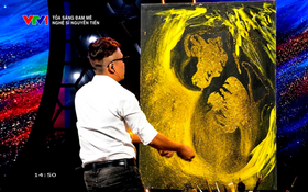Đưa hội họa lên sân khấu truyền hình – Họa sĩ tranh trình diễn Nguyễn Tiến tạo dấu ấn tại VTV1 với những màn trình diễn giàu cảm xúc