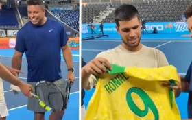 Choáng: "Người ngoài hành tinh" Ronaldo chấn thương vì đỡ cú đánh của Alcaraz