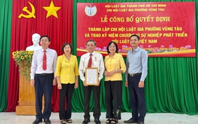 Thành lập Chi hội Luật gia phường Vũng Tàu