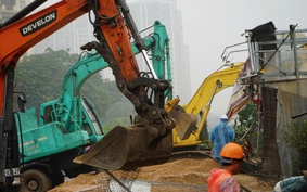 Hà Nội: Đưa một số người cản trở GPMB dự án Vành đai 2.5 về Công an phường làm việc