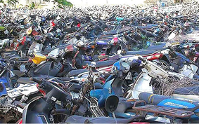 Công an phường Cầu Giấy, Tp.Hà Nội tìm người sở hữu Honda Airblade không biển số