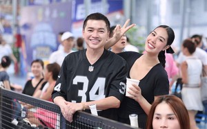 "Ông bố bỉm sữa" ở tuổi U70 đi cổ vũ bạn gái 9X thi pickleball khiến khán giả sốc