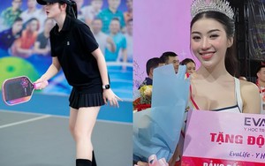 Á hậu Huyền My rướm máu vì chơi pickleball, hot girl Diệp Anh ẵm giải hoa khôi