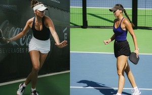 Nữ tay vợt xinh đẹp gốc Việt gây sốt ở giải pickleball đỉnh cao Hà Nội