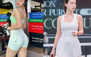 Hoa hậu làng gym Huyền Dior khoe vóc dáng nóng bỏng, tiết lộ lý do "nghiện" pickleball