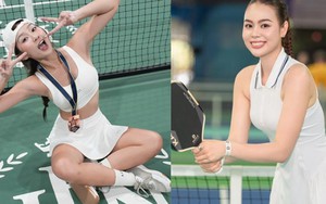 Hot girl Kim “vén váy” có danh hiệu ở giải toàn sao, Á hậu Ánh Vương mê mẩn pickleball