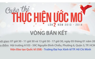 ĐH Kinh tế: Bán kết cuộc thi “Thực hiện ước mơ”