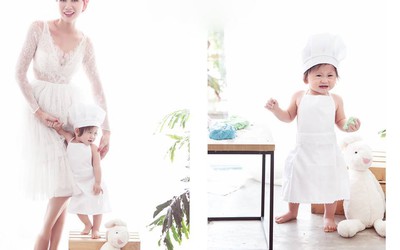 Hình ảnh hiền dịu của Trang Trần bên con gái 1 tuổi