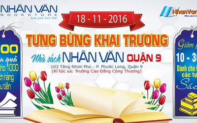 Tưng bừng khai trương nhà sách Nhân Văn Quận 9