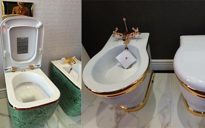Bí mật toilet dát vàng, gắn saphia trong nhà đại gia Hà Thành