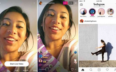 Tính năng phát video trực tuyến của Instagram gây sốt cư dân mạng