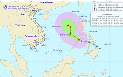Tin mới nhất cơn bão tiến vào biển Đông và không khí lạnh tăng cường