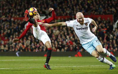 Hàng công kém sắc, MU bị West Ham cầm hòa tại Old Trafford