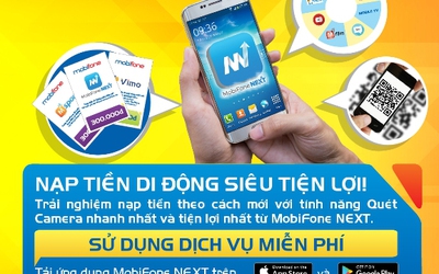 MobiFone ra mắt ứng dụng nạp tiền MobiFone Next