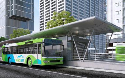 Khó xử phạt phương tiện lấn làn đường buýt nhanh BRT