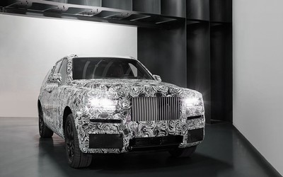 Hé lộ hình ảnh chiếc SUV siêu sang Rolls-Royce Cullinan 2018