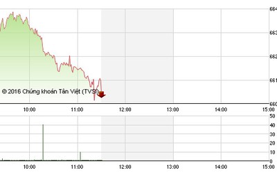 Chứng khoán sáng 5/12: Nhiều mã lớn lao dốc, mốc 660 điểm bị đe dọa