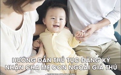 Thủ tục nhận cha cho con ngoài giá thú