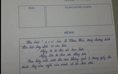 Lê Thiện Hiếu với bài hát 1+1 vào đề văn, triệu trái tim trăn trở