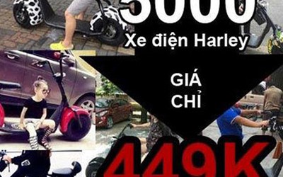 Cảnh giác với quảng cáo ‘bán xe điện Harley bánh to lần đầu tại VN’