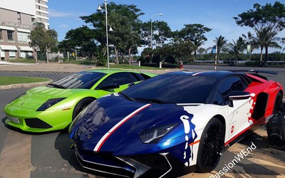 Minh Nhựa đưa siêu bò Lamborghini hội ngộ cùng Cường Đô la