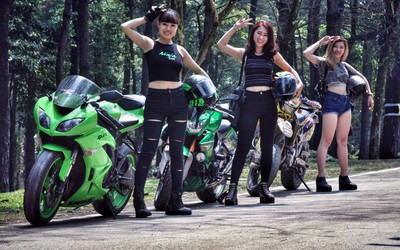 Ngắm bộ 3 bóng hồng làm 'tan chảy' giới biker tại Việt Nam