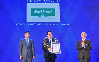 Nutifood đứng trong Top 10 doanh nghiệp Việt Nam thịnh vượng