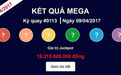 Kết quả xổ số Vietlott ngày 9/4: Một người trúng jackpot 23 tỷ đồng