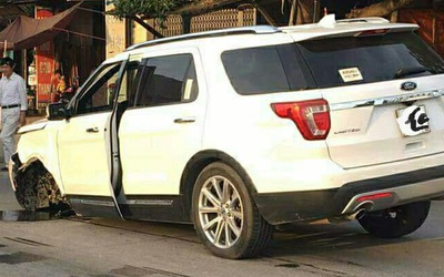 Chiếc Ford Explorer đầu tiên tại Việt Nam gặp nạn