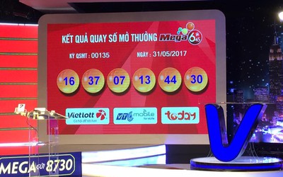 Kết quả xổ số Vietlott Mega ngày 31/5: Jackpot 22 tỷ đồng vô chủ