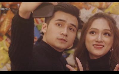 Trai đẹp Hà Anh tình tứ cùng Hương Giang Idol trong MV mới