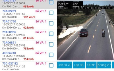 Phát hiện hàng chục xe biển xanh vi phạm giao thông qua camera