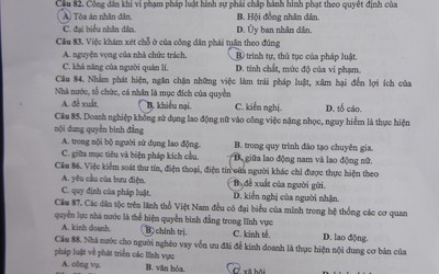 Đề thi Sử - Địa - GDCD mã đề 301 THPT Quốc gia 2017 chuẩn nhất