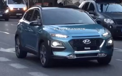 Bắt gặp Hyundai Kona lăn bánh trên đường phố ở Tây Ban Nha