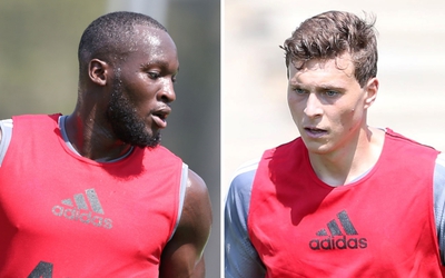 [Chùm ảnh] Lukaku và Lindelof hứng khởi trong buổi đầu tập cùng MU