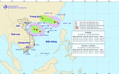 Dự báo thời tiết ngày 23/7: Tin mới nhất về bão số 3 trên Biển Đông