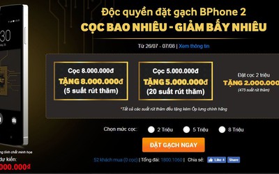 Bphone 2 sẽ có giá từ 2 triệu đồng?