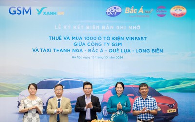 4 hãng taxi lâu đời tại Hà Nội bắt tay Xanh SM chuyển đổi xanh với 1.000 xe điện