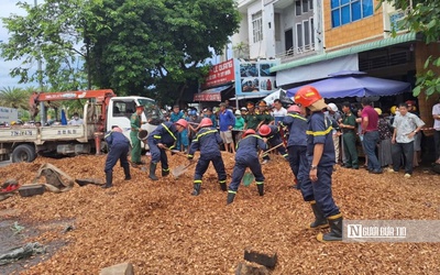 Bình Định: Thương tâm hiện trường lật xe chở dăm gỗ khiến 3 người tử vong, gần 2 tiếng cứu hộ