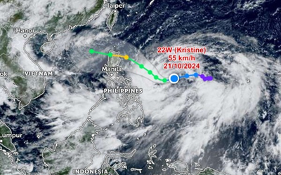 Bão mới Kristine mạnh lên từng ngày, "kịch bản" hướng về Biển Đông