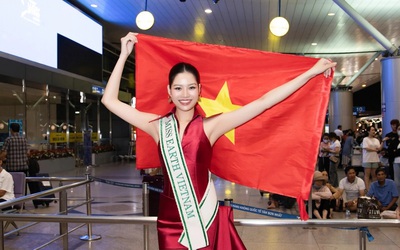 Người đẹp Cao Ngọc Bích lên đường dự thi Miss Earth 2024 tại Philippines