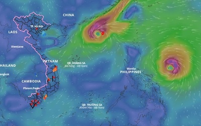 Bão số 8 còn chưa suy yếu, một cơn bão khác mạnh lên "chóng mặt" đang hướng vào Biển Đông