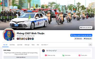 Phòng CSGT Công an tỉnh Bình Thuận lên tiếng khi Facebook bị giả mạo