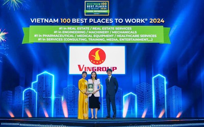 Vingroup thuộc top 10 nơi làm việc tốt nhất Việt Nam năm 2024