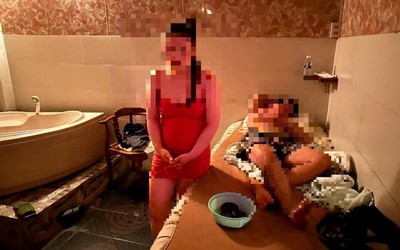 Bắt quả tang nữ nhân viên kích dục cho khách tại cơ sở kinh doanh massage