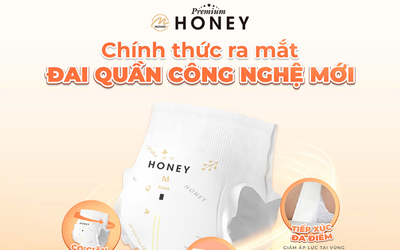 Tã bỉm Honey Premium đột phá với đai quần công nghệ Denier 1.0D