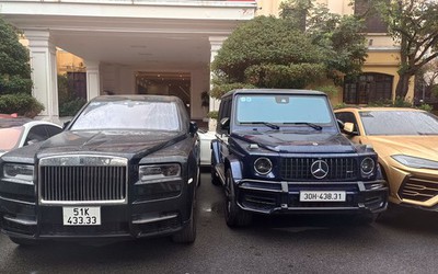 Cận cảnh dàn siêu xe Rolls-Royce, Lamborghini, Mercedes AMG G63 của Mr Pips bị công an thu giữ