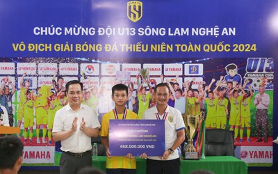 Vô địch U13 Quốc gia, Sông Lam Nghệ An được thưởng gần nửa tỷ đồng